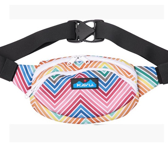 Kavu Handbags - KAVU Canvas Spectator Waist Pack Fanny Pack Unicorn Farm Print belt bag